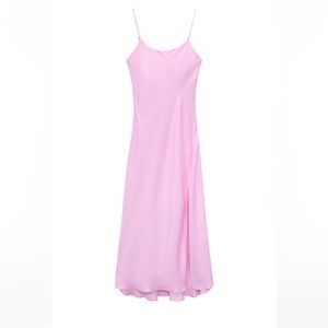 ZARA Satin effect slip dress NWOT